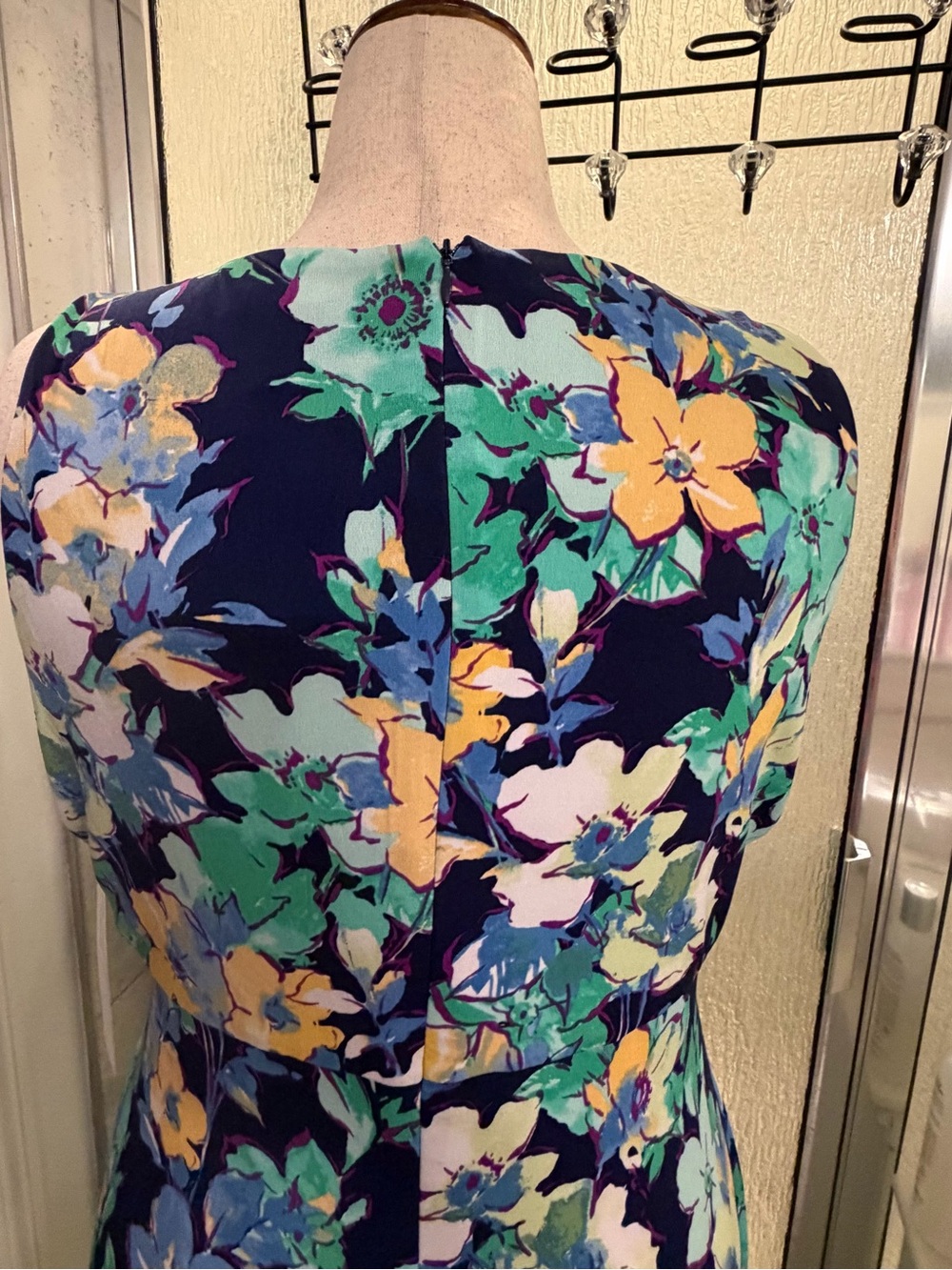 London Times Keyhole Pleat-Neck A-Line Dress $60 BNWT - Picture 8 of 13